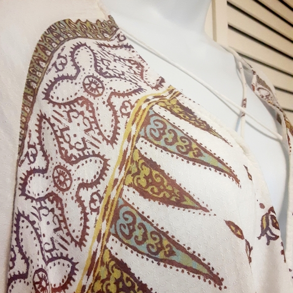 Boho Style Silence + Noise Long Sleve Open Front High Low Blouse - Picture 6 of 15